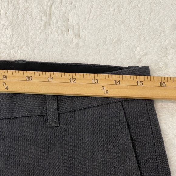 Vince Pants Men's 30 Flat Front Trousers Gray Slim Fit Stretch Cotton Blend - Picture 10 of 14